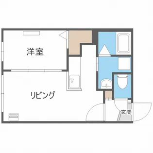 ラフィーネ月寒中央【4階】の間取り