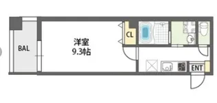レクラン七道【4階】の間取り