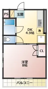 マンションエタニティー【4階】の間取り