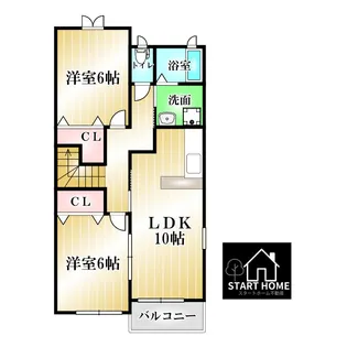 モーントシャインB【2階】の間取り