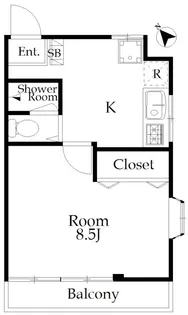 オールリ【2階】の間取り