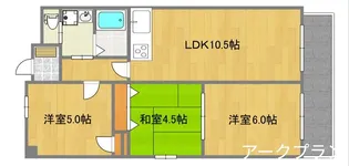 和光麻里布レジデンス壱番館【10階】の間取り