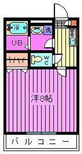 セレコーポ宝来【2階】の間取り