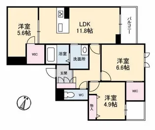 アーテル【3階】の間取り