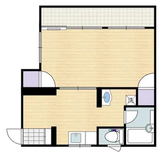 シングルライフ長浜【1階】の間取り