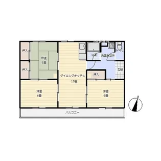 AVION津山2号棟【2階】の間取り