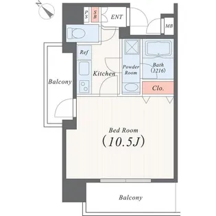 プロシード柏エスト【8階】の間取り