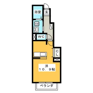 ベル・アンジュ【1階】の間取り