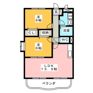 セントリア21【3階】の間取り