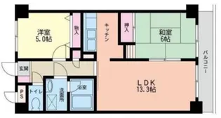 クラージュ【3階】の間取り