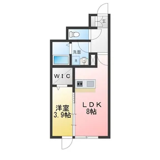 エフエス名取【1階】の間取り