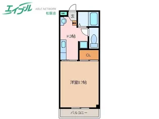 ロイヤルハートピア郷津 B棟【3階】の間取り