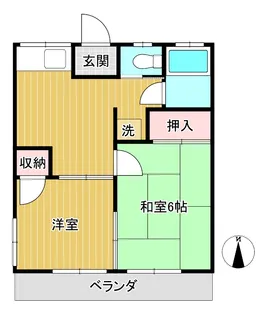 Kハイツ【2階】の間取り