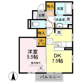 アーバンスイートII【1階】の間取り
