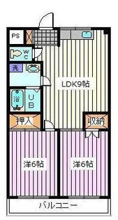 パールハイツ【3階】の間取り