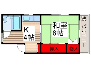 ハイツ冨田【2階】の間取り