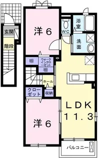 ボヌール メゾン【2階】の間取り