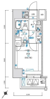 LEXE横濱関内【5階】の間取り