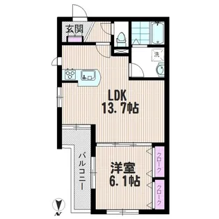 【ヘーベルメゾン】リヴェールSJ【3階】の間取り