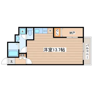 E-JAM長町【4階】の間取り