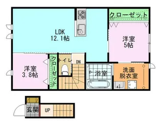 リヴァージュ高浜【2階】の間取り