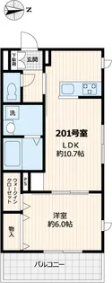 ルピナス クオーレ【2階】の間取り
