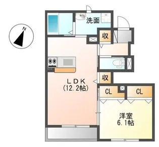 Fine【1階】の間取り