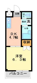 カーサミワ【3階】の間取り