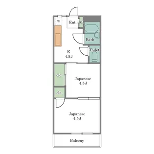 光徳マンション【4階】の間取り