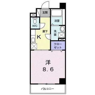 ロン・リッシュ【4階】の間取り