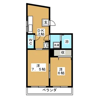 KEYハイツ【1階】の間取り
