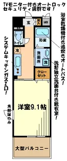 プラウディア多摩川【1階】の間取り