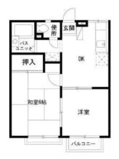エステートピア咲が丘1【2階】の間取り