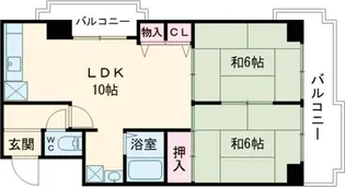 リバーサホ萬【4階】の間取り