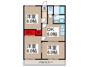 グランディー【2階】の間取り