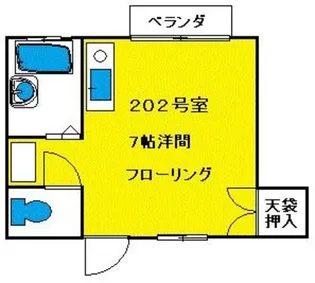 山下ハイツ【2階】の間取り