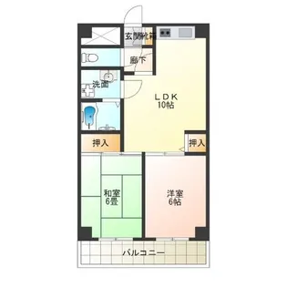 ルネサンライズHORIMOTO【4階】の間取り