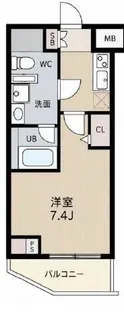ジェノヴィア阪東橋スカイガーデン【11階】の間取り