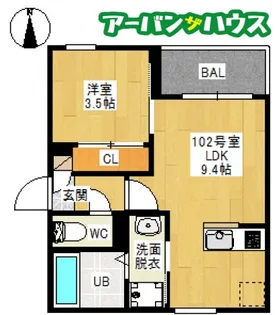 REGALEST 岡山駅西【1階】の間取り