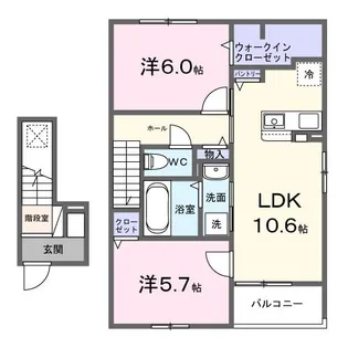 ルミエールM II【2階】の間取り