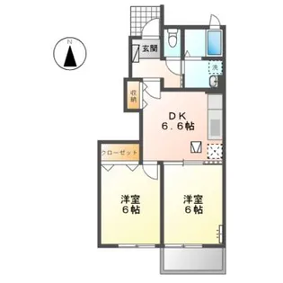 ベルフィオーレ【1階】の間取り