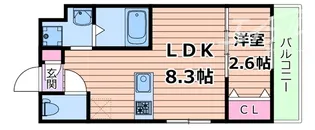 リアコート千里丘ISOUTH【2階】の間取り