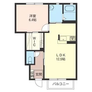 コモア・メゾンF【1階】の間取り