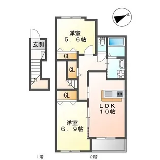 Esperanza【2階】の間取り