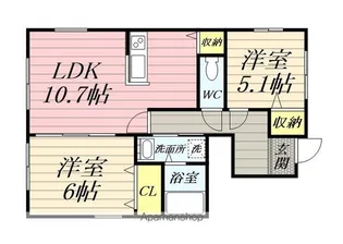 プランドール【1階】の間取り