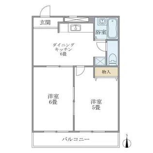ピエール武蔵小杉【2階】の間取り