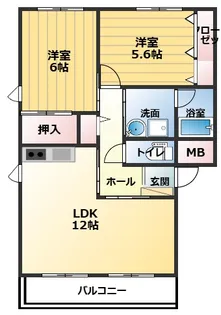CaSa・大野原【3階】の間取り