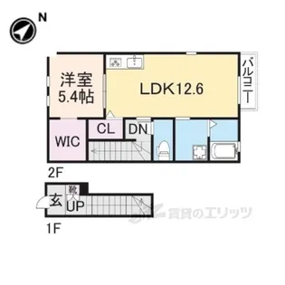 セラフィーメゾン東香里園【2階】の間取り