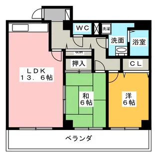ベルメゾン瑞浪I【2階】の間取り