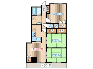 チサンマンション南仙台駅前【2階】の間取り